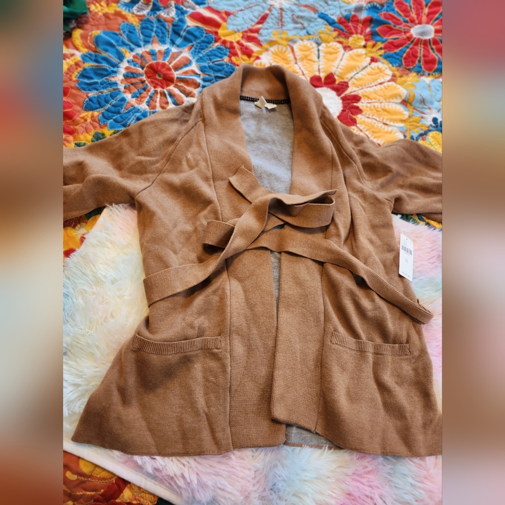 Anthropology month bronze sweater xs